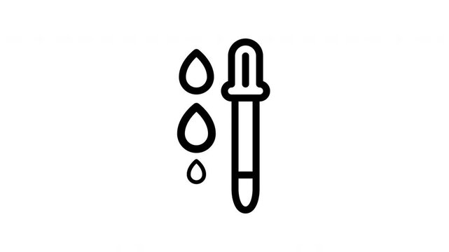 dropper minimalist stroke animation