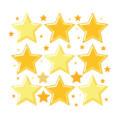 Obraz premium Yellow star pattern vector design