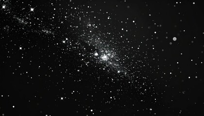 Monochromatic deep space nebula with bright star clusters.