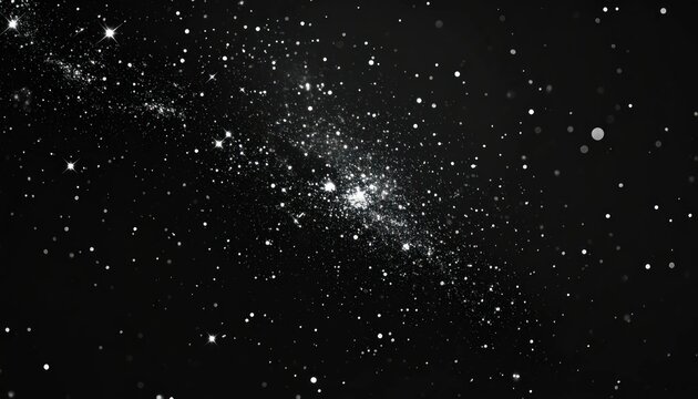 Monochromatic deep space nebula with bright star clusters.