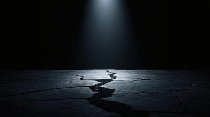 Mary Prince Day Emancipation Concept with Broken Chain on Dark Stone Floor