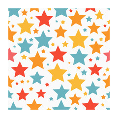 Fototapeta premium Geometric star pattern seamless vector