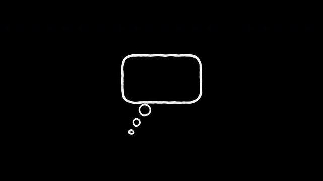 Speech Bubble Thought Cloud Jitter Overlay