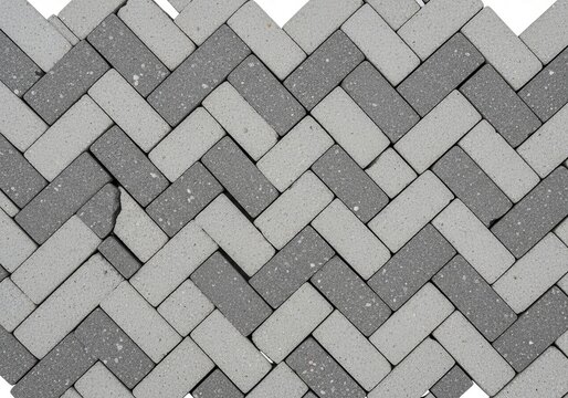 Herringbone pattern brick pavement texture