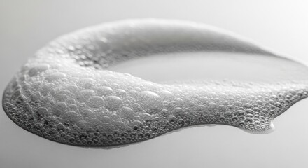 Fototapeta premium White soap foam bubbles smear texture