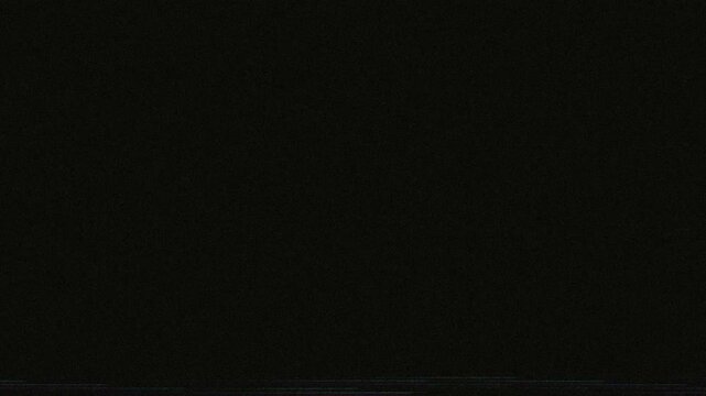 Subtle dark blank screen glitch overlay with stacked retro vcr damage vintage tracking lines and old analog tape effect