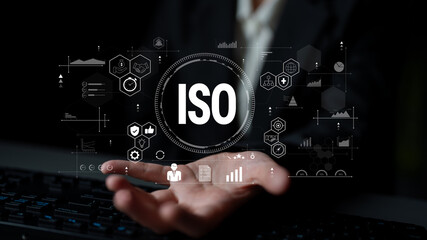 The concept of ISO certification for international quality management standards. A system for...