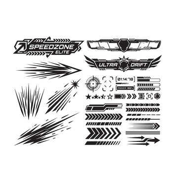 Ultimate Racing Speed Lines Vector Bundle &ndash; Dynamic Stripe, Motorsport & Esports Graphic Collection