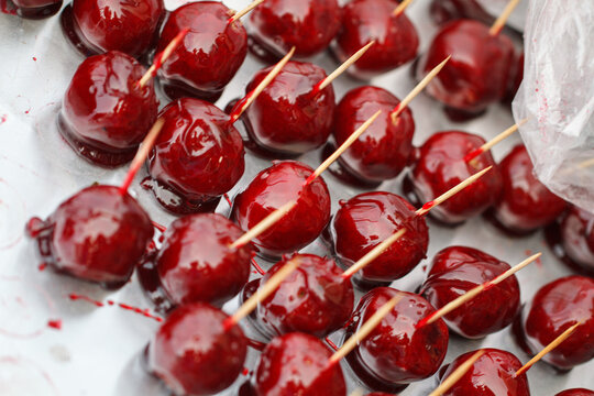 Close-up of traditional glazed coconut candy from the Dominican Republic and haiti