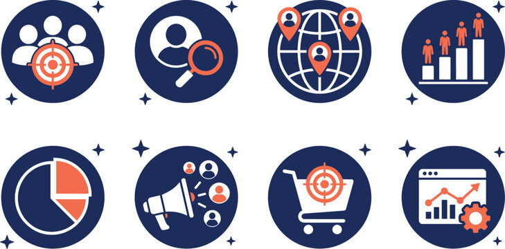 HR tech recruitment and CRM analytics thin line icons business pipeline editable stroke vector pack