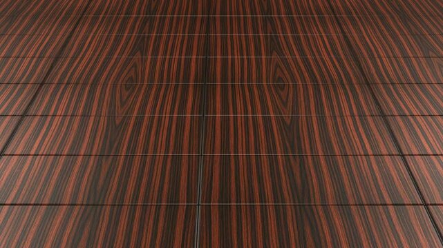 Elegant motion above linear dark striped wooden tiles with seamless geometric pattern sophisticated ebony parquet timber flooring texture backdrop