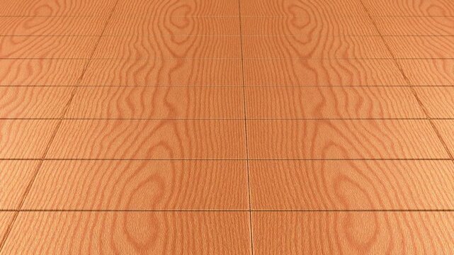 Smooth motion above pale peach wooden tiles with seamless parallel lines pattern clean minimalist parquet flooring texture backdrop for design space