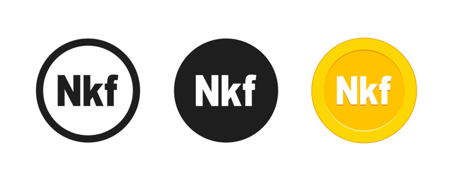 Eritrean Nakfa Currency Coin Icon Set, ERN Money Symbol Vector