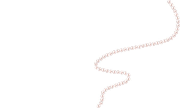 Beautiful white pearl bead necklace background, pearl string frame for a wedding Decoration eos 10