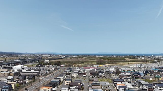 AOMORI, JAPAN.Modern transport hub within suburban city landscape April 26 2026