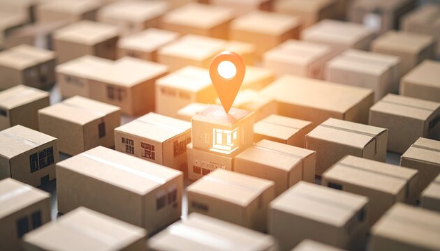 Franchise business concept featuring a highlighted store location among multiple outlets, symbolizing expansion, retail networks, market presence, and business growth.