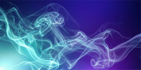 Abstract vapor trails in shades of blue and purple with abstract background ethereal artistic creativity translucent conceptual composition minimalist © The Alpha