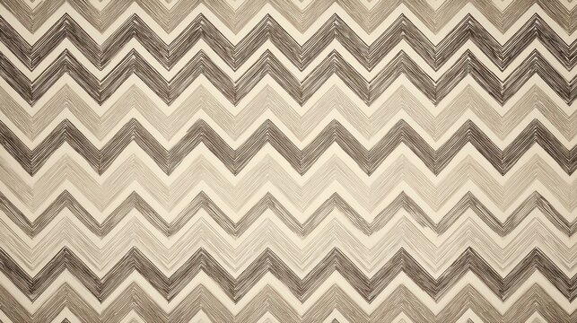 Beige and brown chevron pattern background