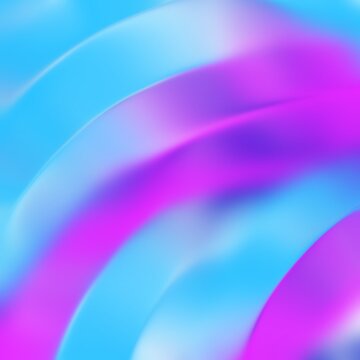 Blue and Purple Gradient Wavy Lines Background