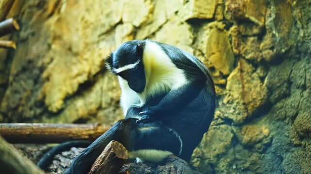 A monkey in the Berlin zoo