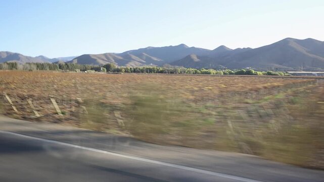 Coquimbo la serena desert road trip car driving northern chile landscape