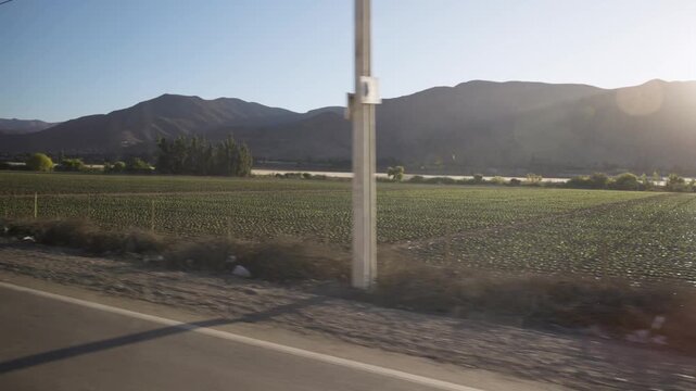 Coquimbo la serena desert road trip car driving northern chile landscape