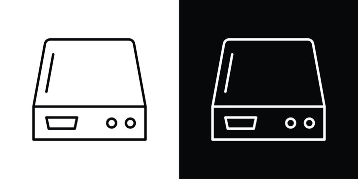 Hard drive icons Simple element collection.