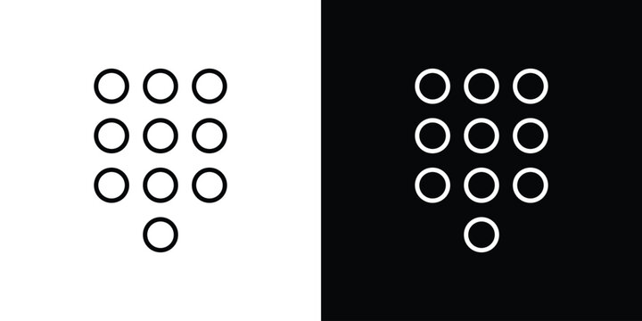 Keypad icons Simple element collection.