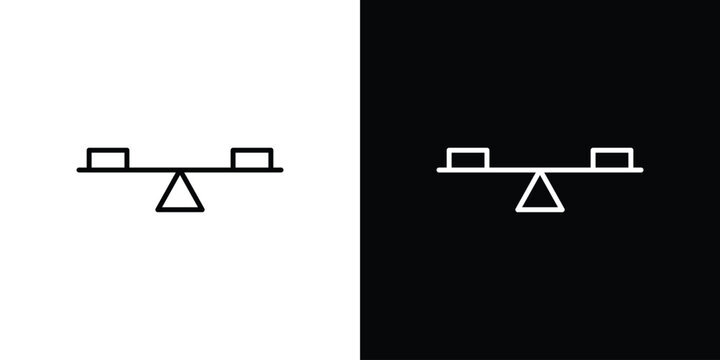 Seesaw icons Simple element collection.