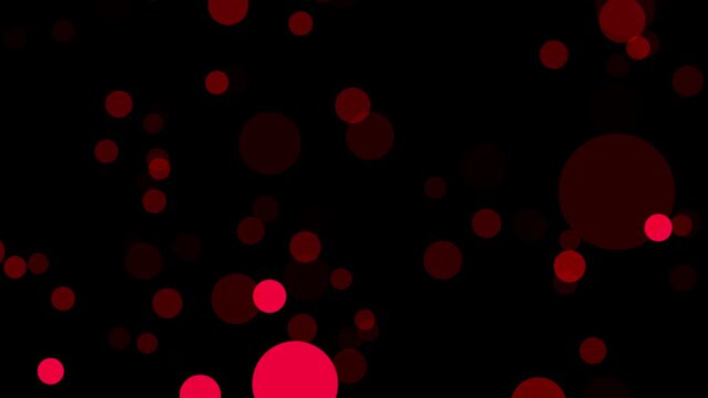 red cool bokeh light effects background loop animation video
