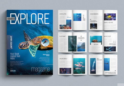 Explore Magazine Template