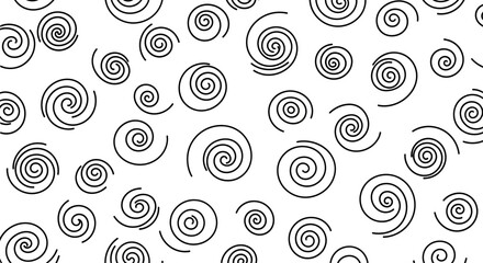 Fototapeta premium Hand Drawn Spiral Pattern Design