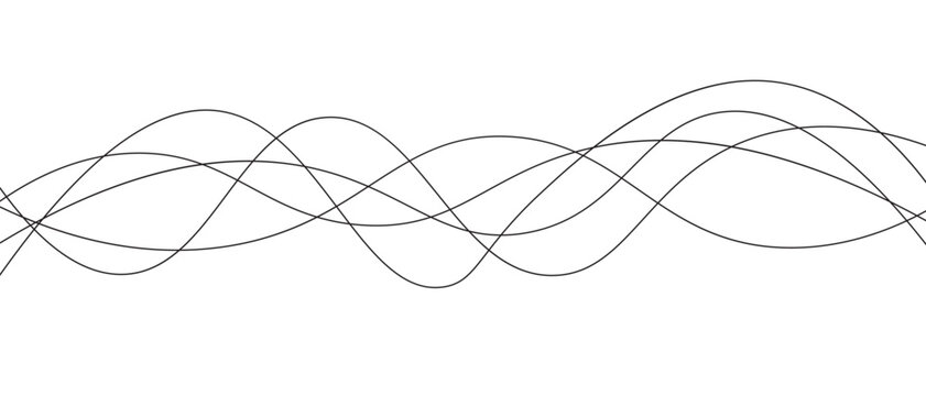 Abstract wavy lines