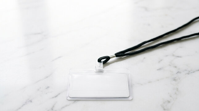 Empty id badge