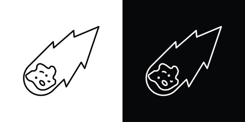 Comet icon symbol, best for mobile apps © paul