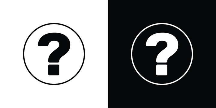 Interrogation icon symbol, best for mobile apps