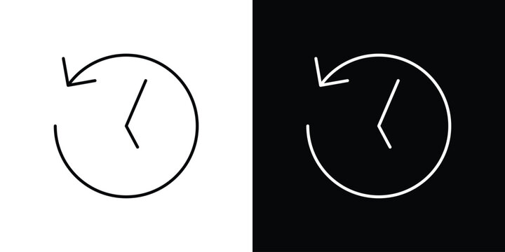 Past time icon symbol, best for mobile apps