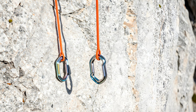 Operational environmental photography documenting 3d-printed titanium climbing pitons deployed within a bright, happy, and authentic workspace hub.