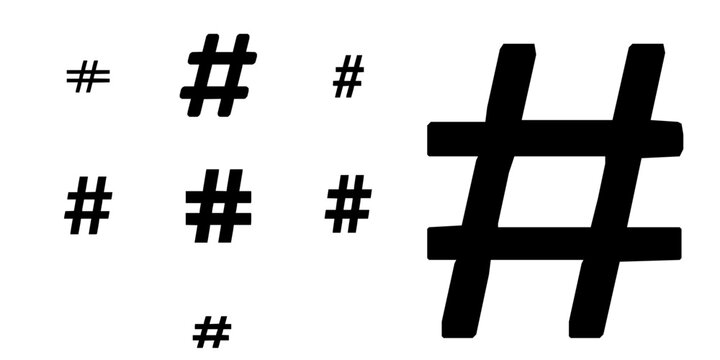 Hash Function Icon Minimal Flat Vector UI Design Pack