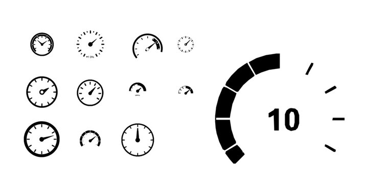 Latency Speed Performance Metric Flat Vector Icon with Clean Lines on White Background