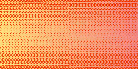 Obraz premium Abstract geometric triangle pattern paper red background. vector gradient arrow triangle halftone web design. Tech mosaic triangular halftone gradation banner poster wallpaper.