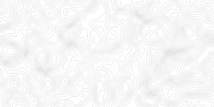 seamless paper white area landscape location discovery spiral line. vector topo map design background. abstract hiking topography world grid wave Topographic map geographic line texture.