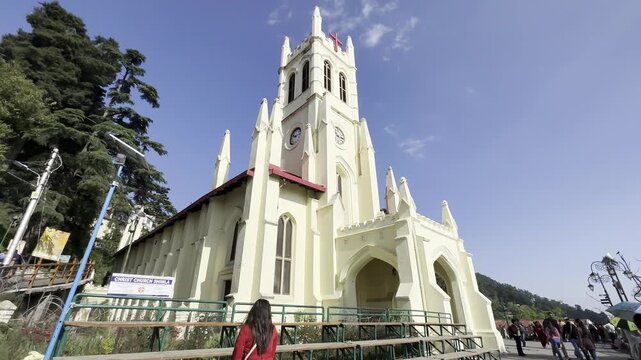Aerial View In Shimla, Himachal Pradesh, India.