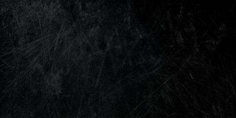 Dark scratched blackboard background with white scratches and marks texture © Daiyan