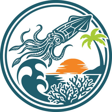 Squid Cephalopod Ocean Creature Sea Animal.
