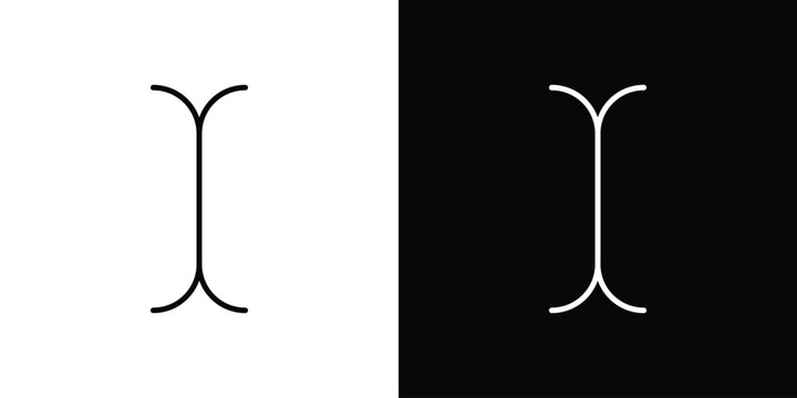Cursor text icon outline stroke in black.
