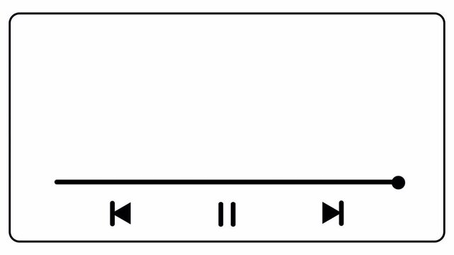 time line bar animation in 4K animation with alpha channel processer tracker digital interface motion on transparent background time line bar animation