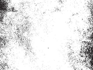 Obraz premium Grunge distressed texture overlay with black ink splatters and rough scratches