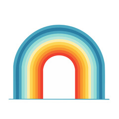 Fototapeta premium Rainbow arch vector graphic
