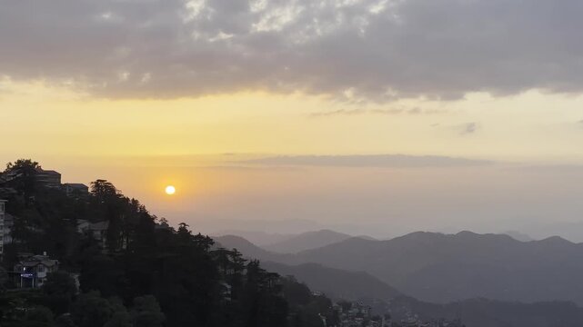Aerial View In Shimla, Himachal Pradesh, India. Aerial View In Shimla Videos.